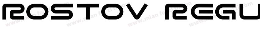 Rostov Regular字体转换